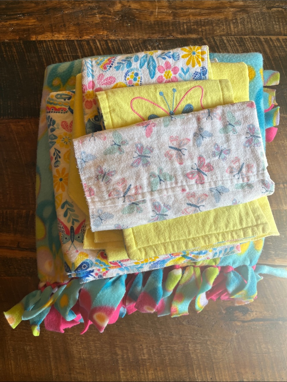 Butterfly Blankets and Burp Cloths